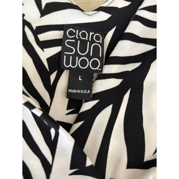 NWT Clara SunWoo Signature Jumpsuit - Leaf Stripe | Size Large - Picture 9 of 12